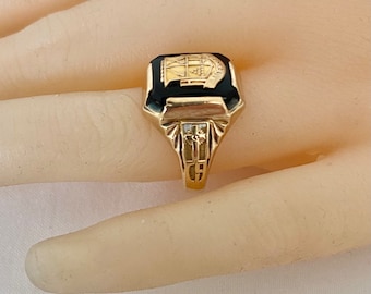 10K Solid Gold Yellow Josten 1959 High School Class North Ring