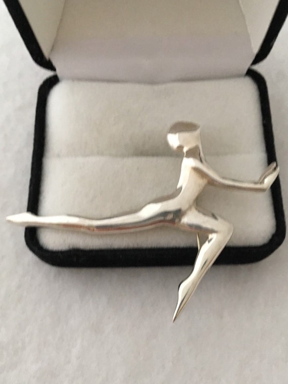 Taxco Modernist Gymnastic Gymnist 925 Sterling Sil