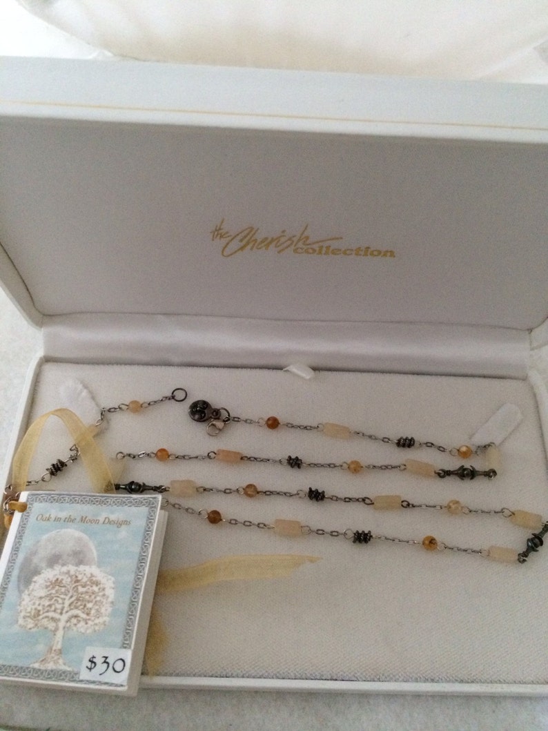 Genuine Crystal Quartz Oak on the Moon Designs handcrafted Etsy