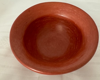 Hopi Potter Red Bowl Red Ware Native American Unsigned Pottery Excellent Condition Width 5.65” x  ” Height - 2.35” Camera Reflection