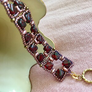 Ruby Picasso Silky Beaded Band Bracelet
