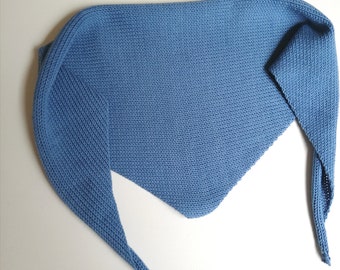 Triangular scarf baby and children knitted cotton