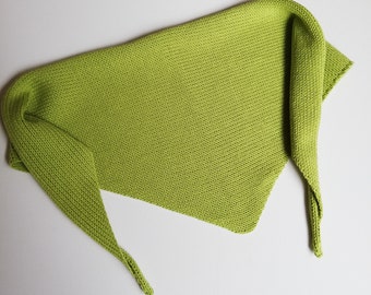 Triangular scarf baby and children knitted cotton