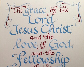 2 Corinthians 13 14 Etsy