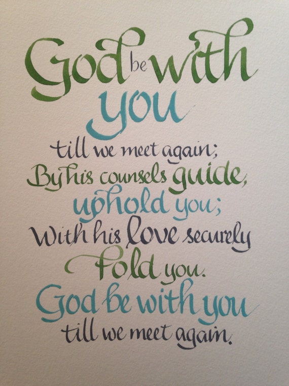 Goodbye Gift Farewell Custom Calligraphy Christian Gift Etsy Goodbye Gift Farewell Custom Calligraphy Christian Gift Etsy