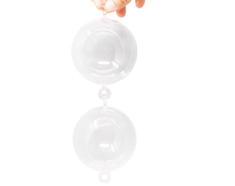 6 Pack Double Hook Hanging Glass Terrariums - Fast FREE Shipping