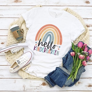 Kindergarten Teacher Shirt, Rainbow Teacher Shirt, Kindergarten Crew Shirt, Kindergarten Teacher Tee, Kindergarten Shirt