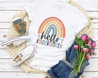 Kindergarten Teacher Shirt, Rainbow Teacher Shirt, Kindergarten Crew Shirt, Kindergarten Teacher Tee, Kindergarten Shirt