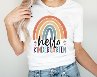 Kindergarten Teacher Shirt, Rainbow Teacher Shirt, Kindergarten Crew Shirt, Kindergarten Teacher Tee, Kindergarten Shirt