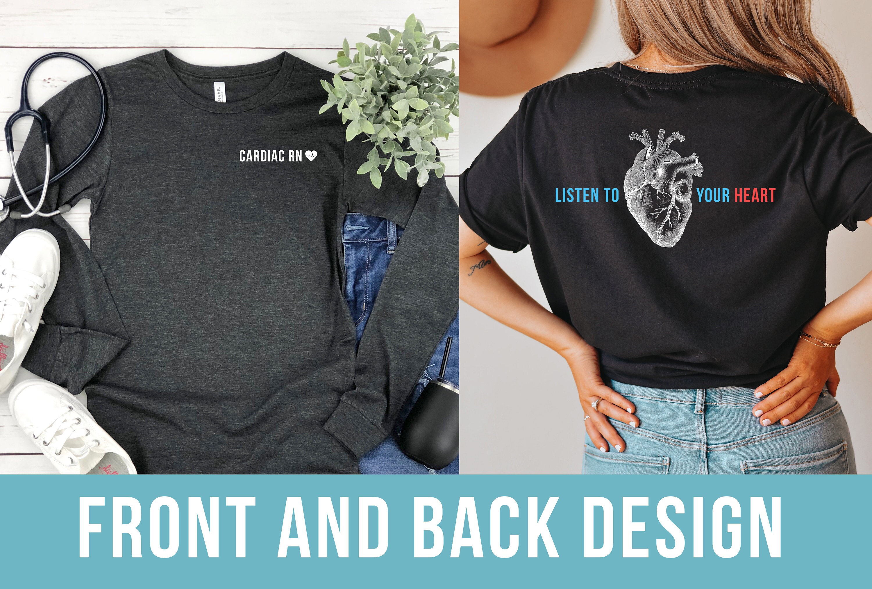 Cardiac Registered Nurse Cardiology Heart & T Shirt Design Cardiac Registered Nurse Cardiology Heart & T Shirt Design