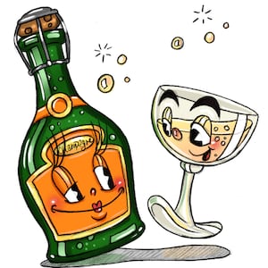 Cuphead Style Champagne