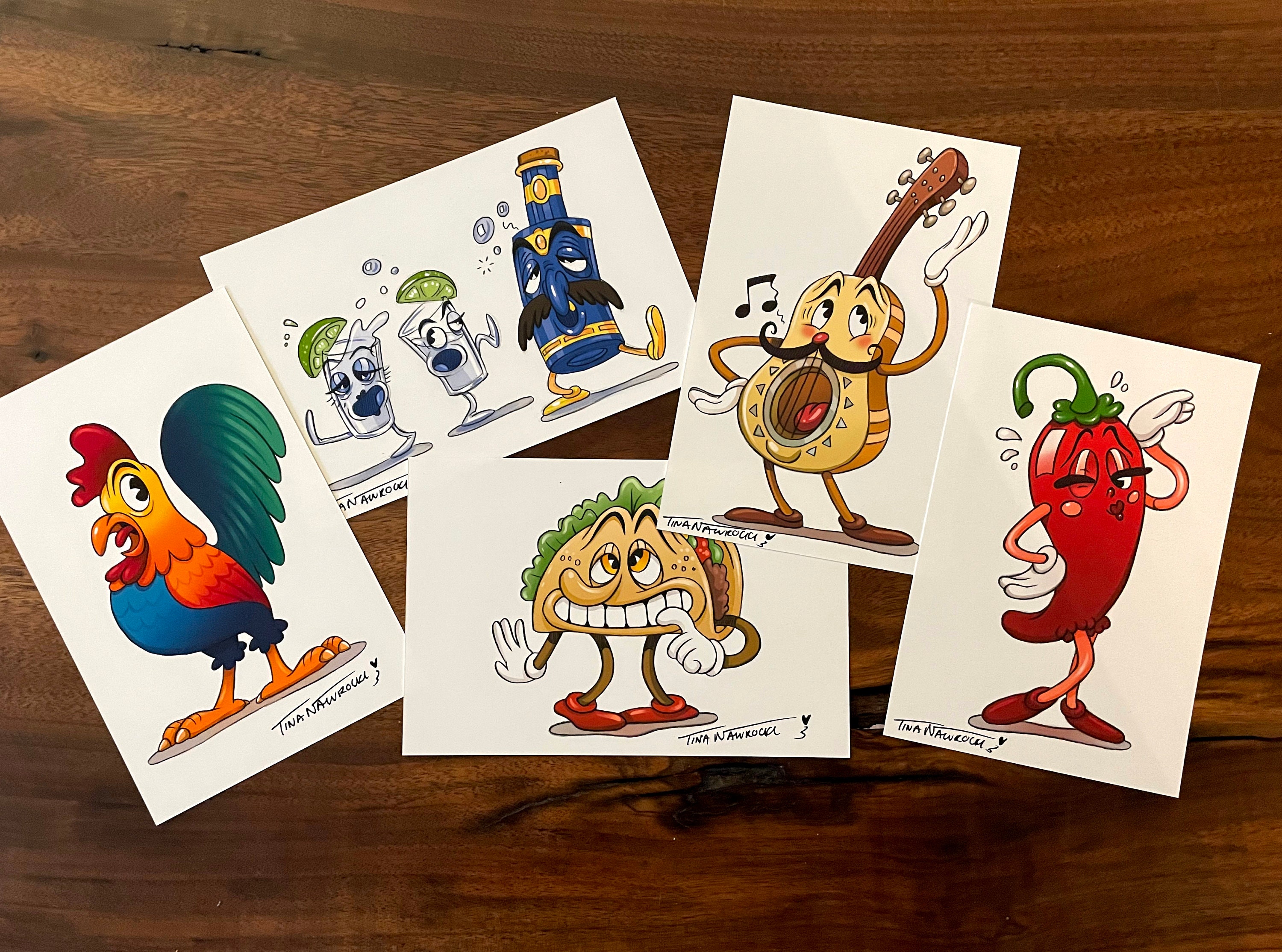 Cuphead Style Characters 5 of Your Choice Etsy