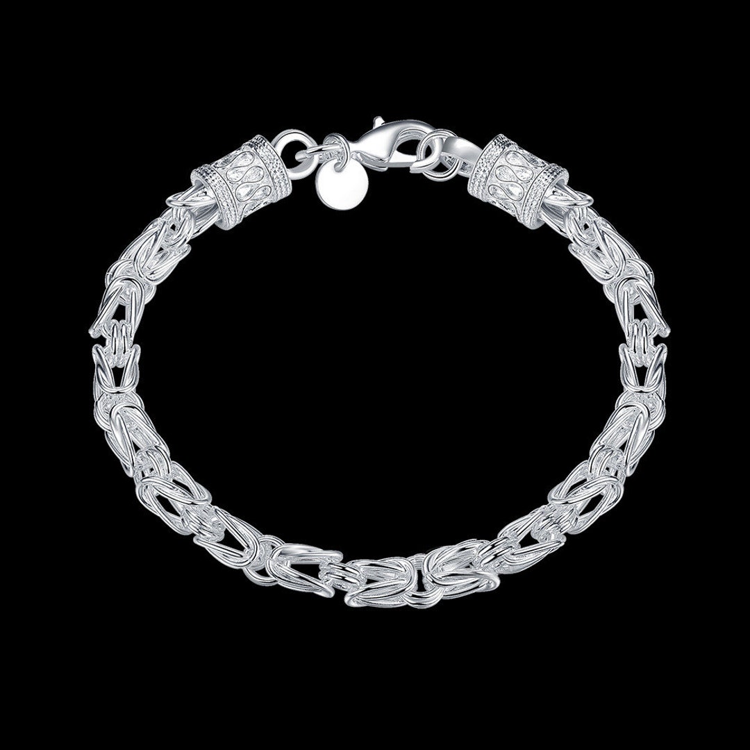 925 Silver Chain Bracelet Silver Bracelet Sterling Silver - Etsy Israel