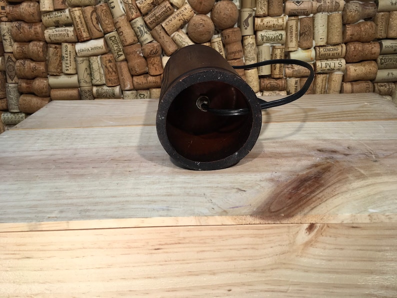 FREE SHIPPING Vintage 1970/'s hand carved Tiki bar lamp