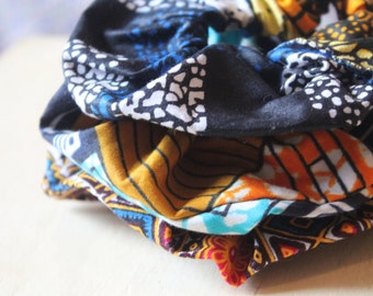 MASAI 3 African Fabric scrunchies