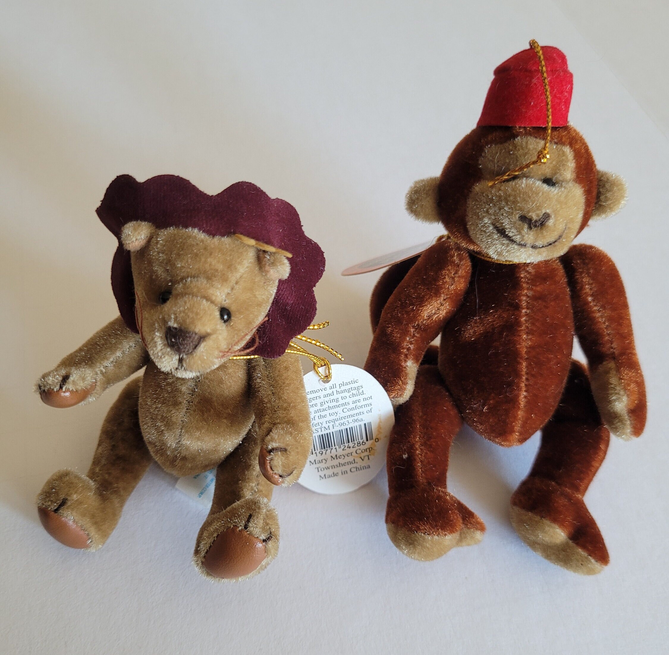 Vintage Plush Monkey - Etsy