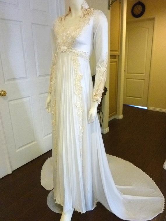 regency style wedding dress