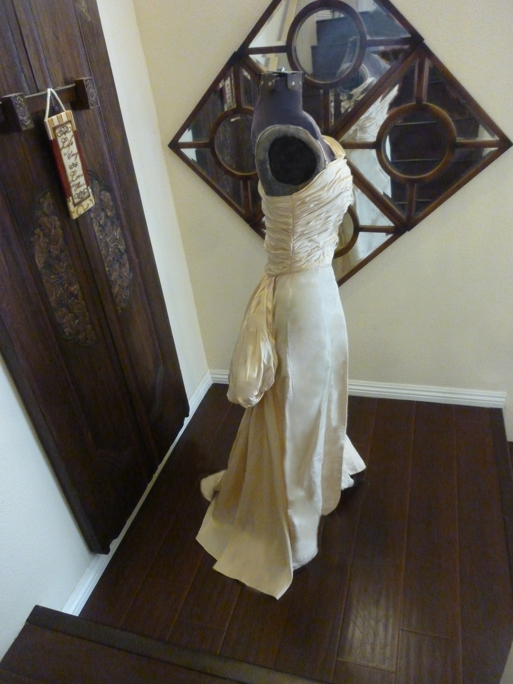 1940's WWII  Era Ivory Debutante  Gown- Perfect Beach or Garden Wedding Gown