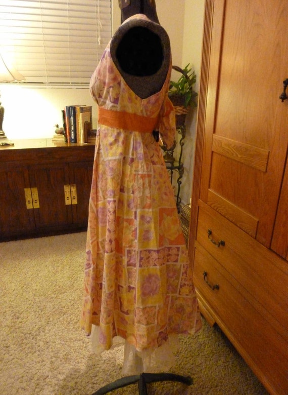 Adorable Homemade Vintage 60's Romper Sun dress wi