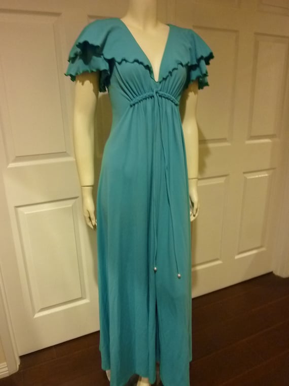 Sweet Free Sprirted late 60's Boho Style Maxi Dre… - image 7