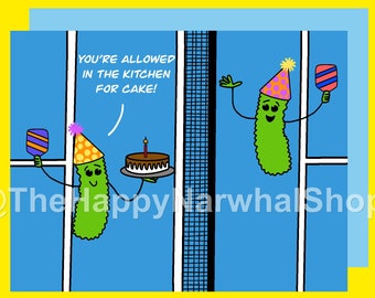 PICKLEBALL KITCHEN CAKE Card, Pickleball Birthday, Instant Download, Printable pdf Birthday Card, Pickleball, Birthday Card, Pickleball Card