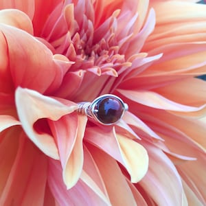 Tiger&#39;s Eye Wire Wrapped Ring (Free shipping in Canada!)