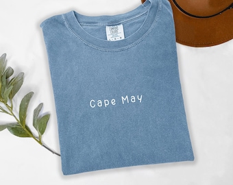 Cape May New Jersey Shirt: Comfort Colors Garment-Dyed Tee