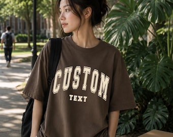 Custom Logo Oversized T-Shirt | Premium Heavyweight Cotton Tee | Streetwear Inspired Unisex Shirt | Personalized Gift