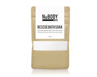 Rescate Baño Remojar. Sal del Mar Muerto, Sal de Eposom Sal. Sal de baño sin aroma. Sales de baño terapéuticos. Baño desintoxicado.