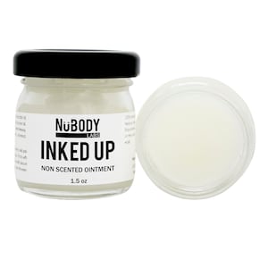 INKEDUP Non-Scented Tattoo Aftercare Balm. Natural tattoo balm. Non scented ointment. Tattoo salve, tattoo ointment, tattoo balm, ink balm.
