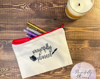 Prayerfully Planned Pencil Pouch