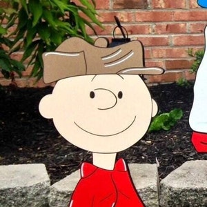 Peanuts snoopy Christmas yard art