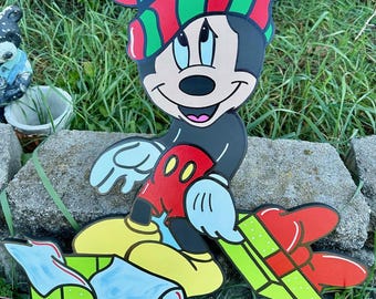 Mickey Mouse christmas yard art. READY TO SHIP
