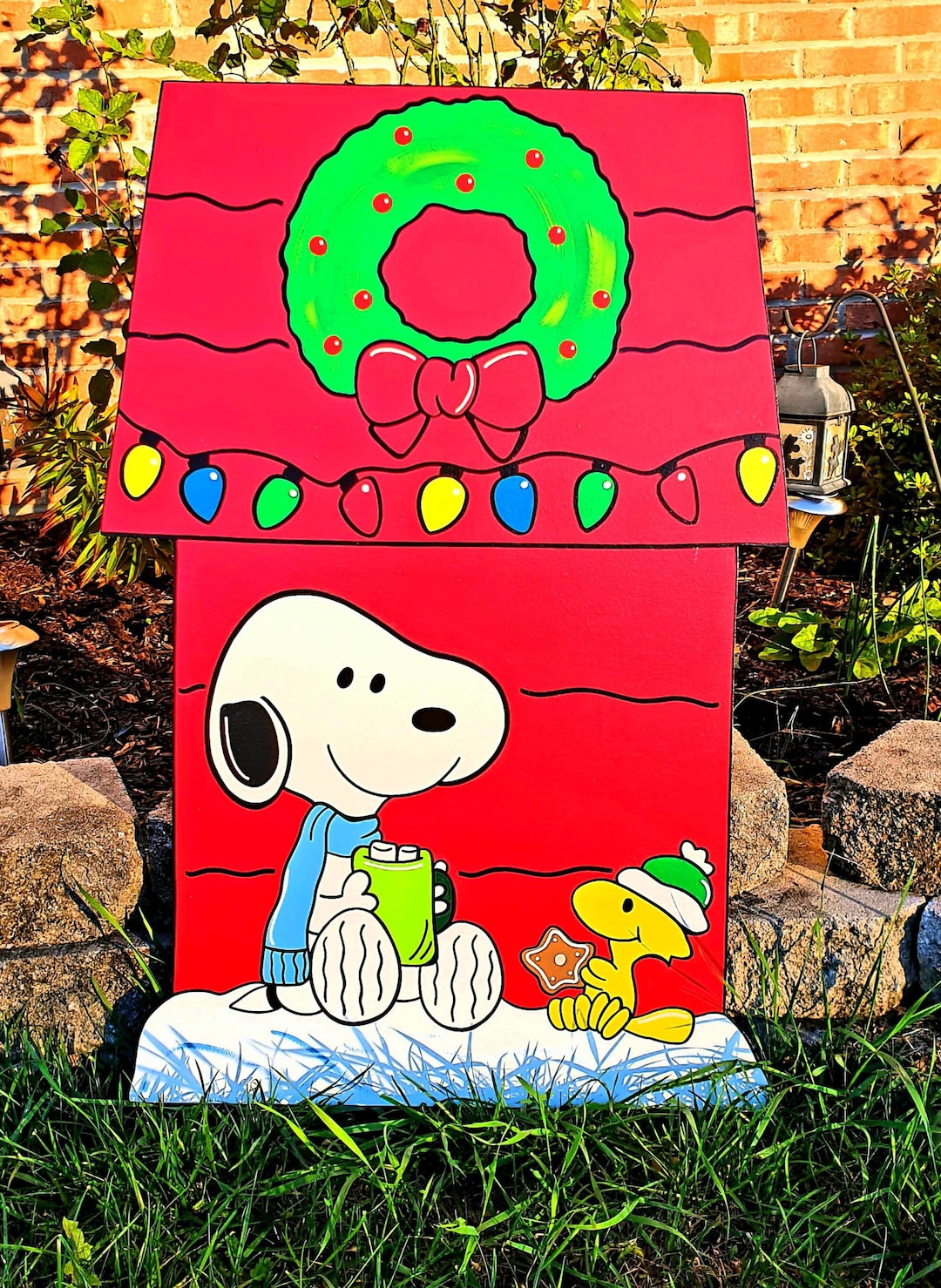 Peanuts Christmas Yard Art Decoration Etsy