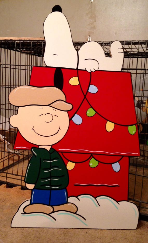 Peanuts Christmas Yard Art Charlie Brown Christmas Yard Art Etsy