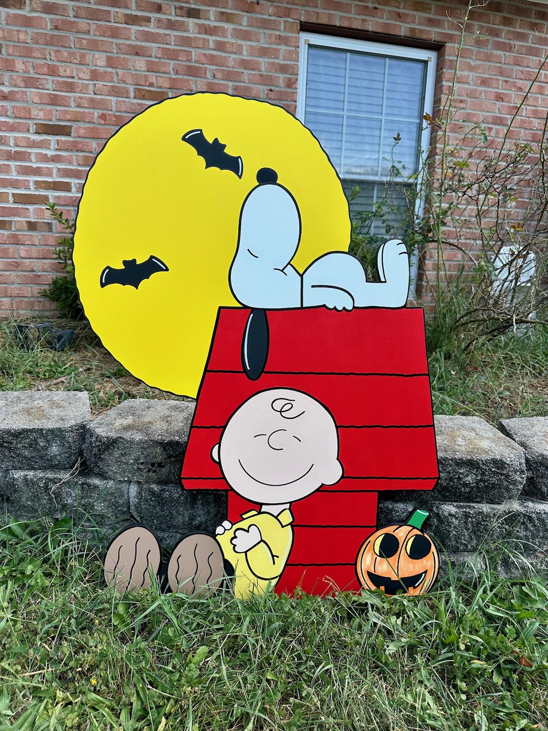 Peanuts Snoopy Halloween Yard Art - Etsy