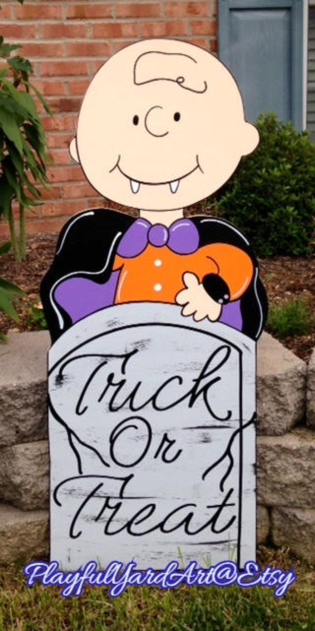 Peanuts Snoopy Charlie Brown Halloween Yard Art - Etsy