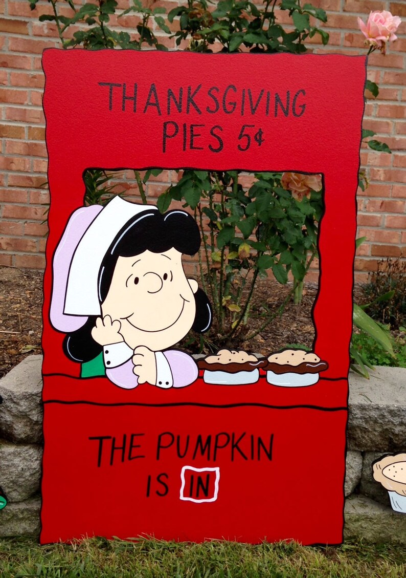 Peanuts lucy thanksgiving yard art decorations.. Etsy