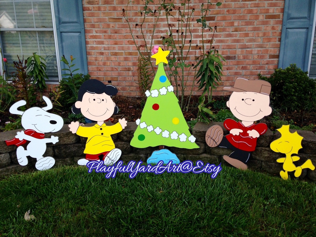 Peanuts Charlie Brown Christmas Yard Art Decorations.. Etsy