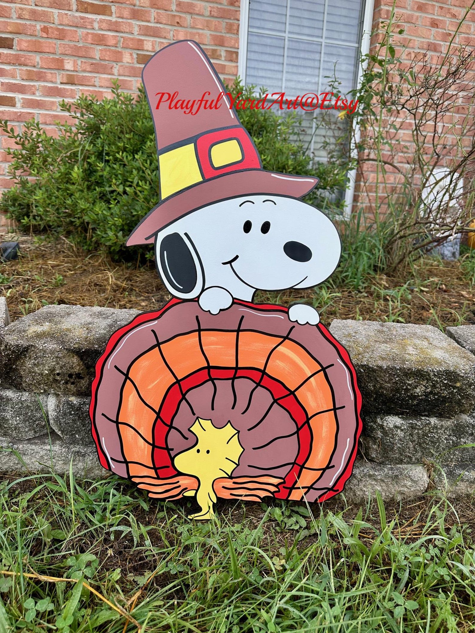 Peanuts Snoopy Thanksgiving Yard Art Decorations - Etsy