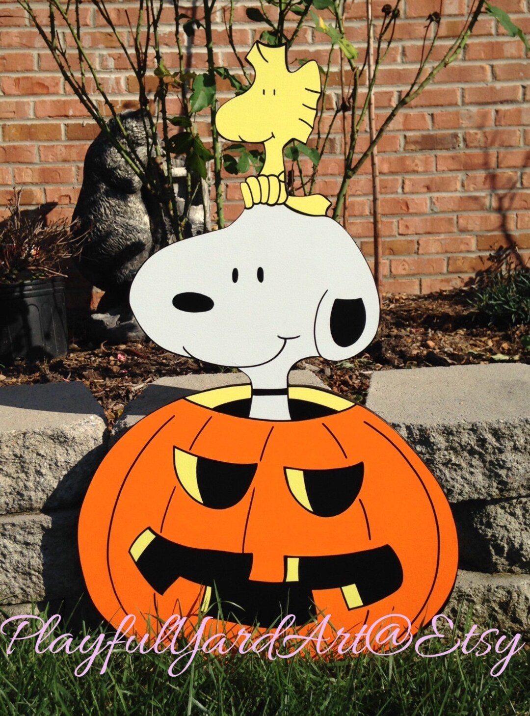Peanuts Snoopy Halloween Yard Art - Etsy