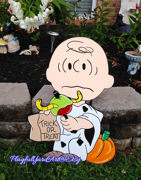 Peanuts Snoopy Halloween Yard Art - Etsy
