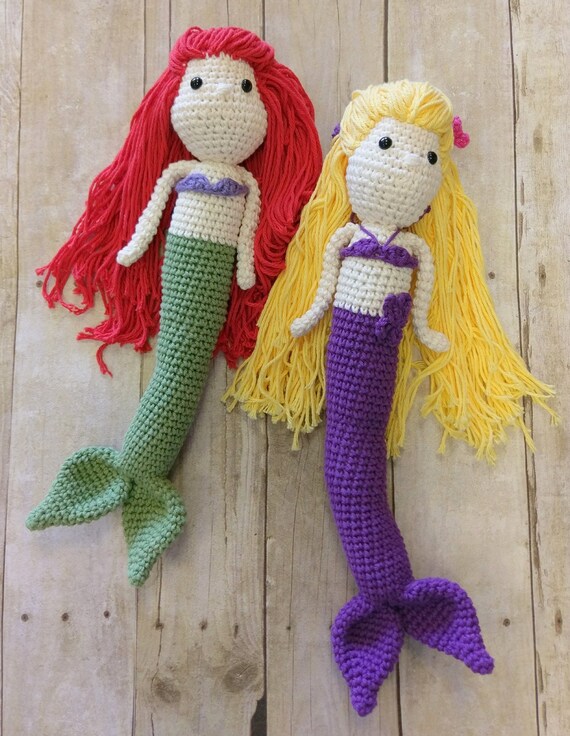 knitted mermaid doll