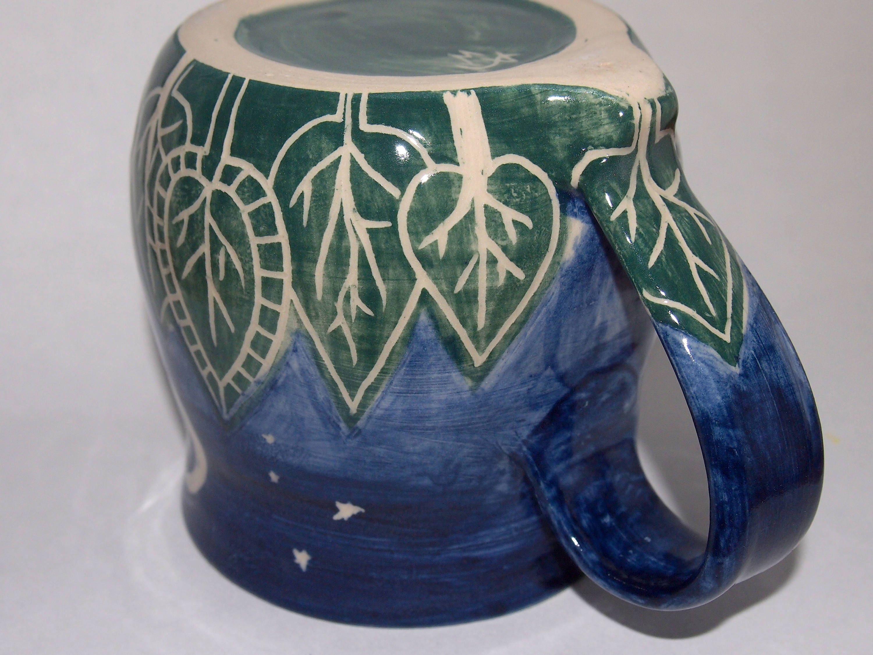 Green Trees Stoneware Mug