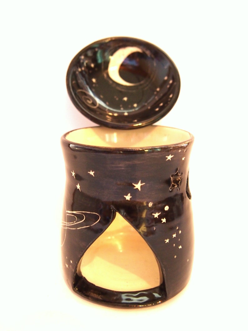 Oil Burner Room Fragrance Diffuser Black Night Moon and Etsy
