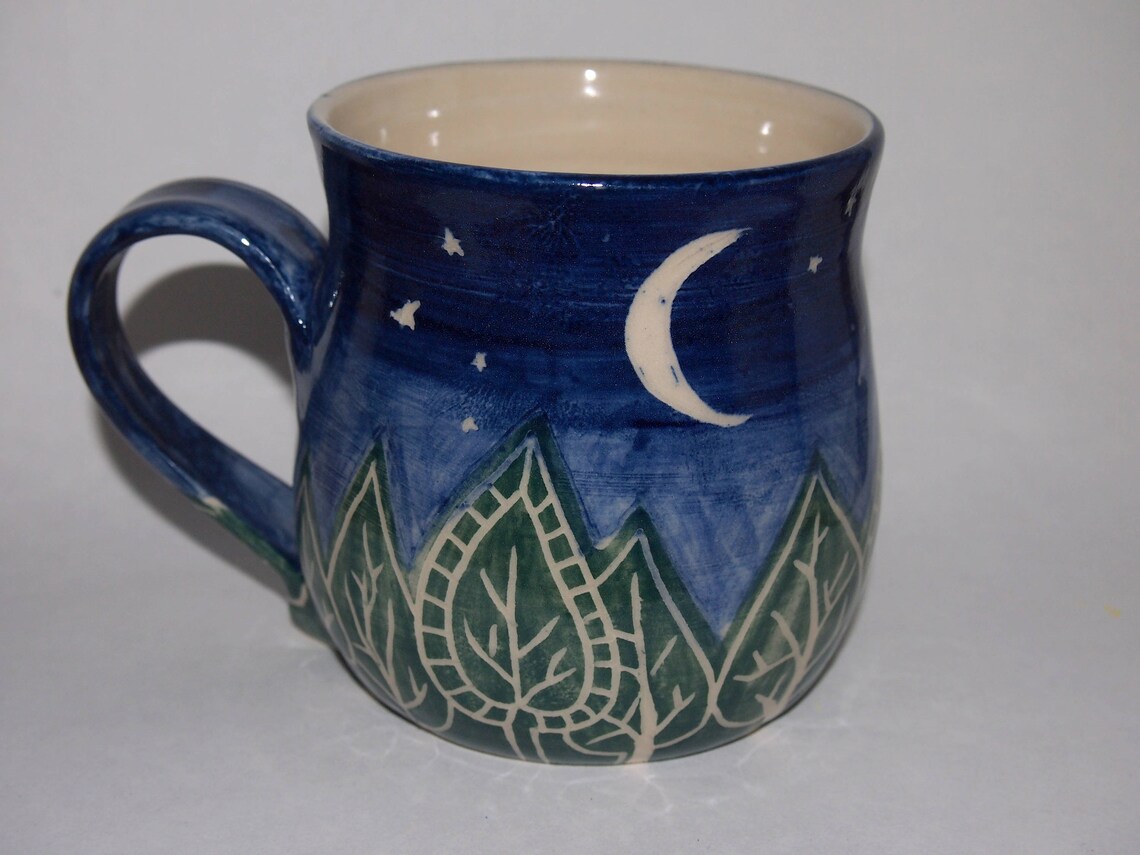 Green Trees Stoneware Mug main image 1