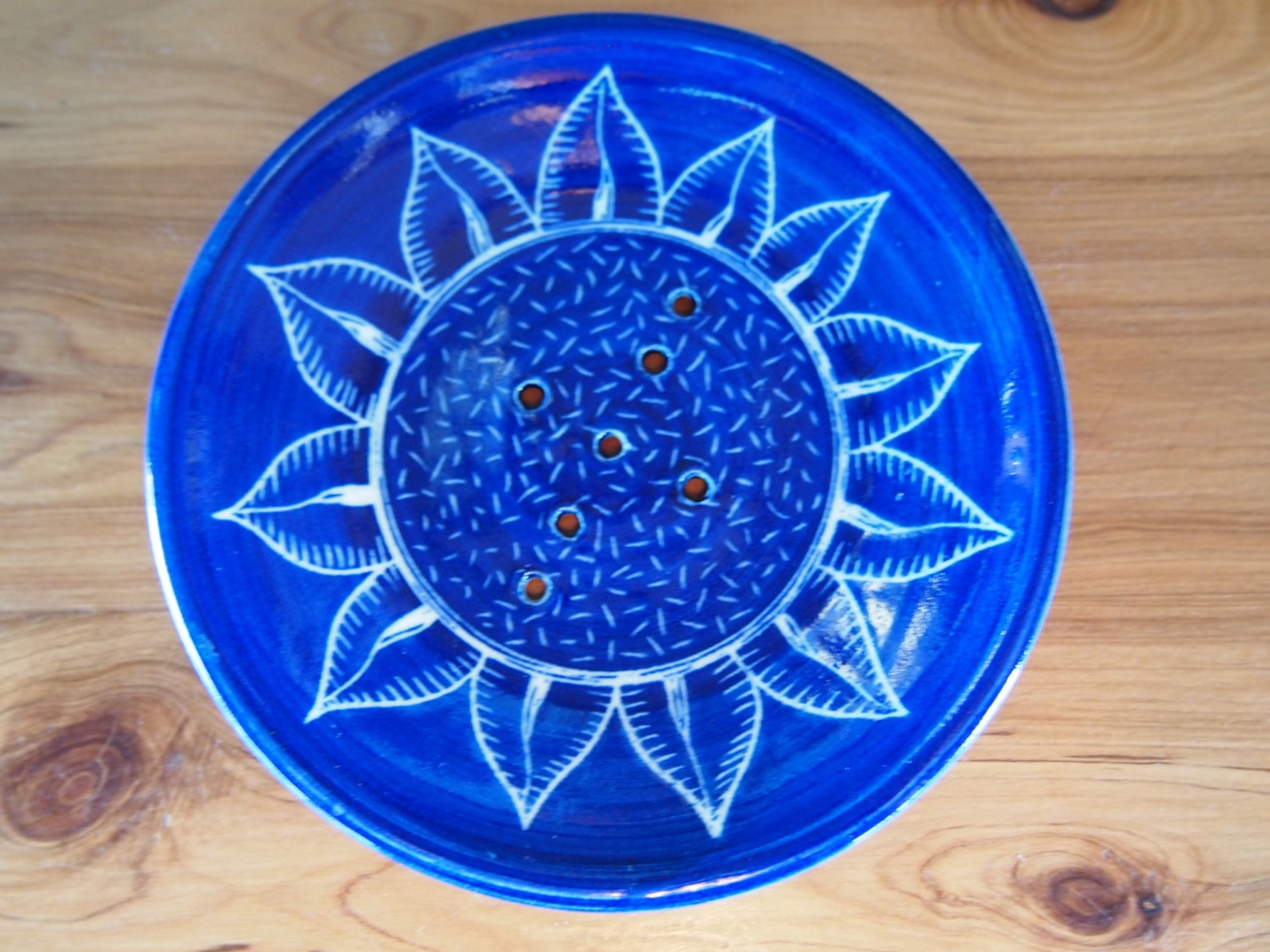 Soap Dish and Toothbrush Holder Bathroom Set Royal Blue Etsy