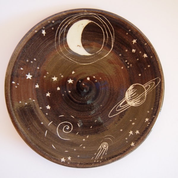 Jewellery bowl ring dish starry night bowl ring dish star moon dish starry ring dish jewellery storage  unique ring dish