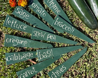 Herb markers, plant markers, herb label, garden tag, gardeners label, plant label, plant tag,plant stake, garden plant label,garden marker