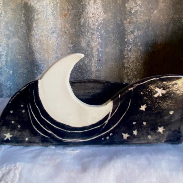 Sponge holder kitchen sponge holder space moon and stars sponge holder business card holder sponge holder